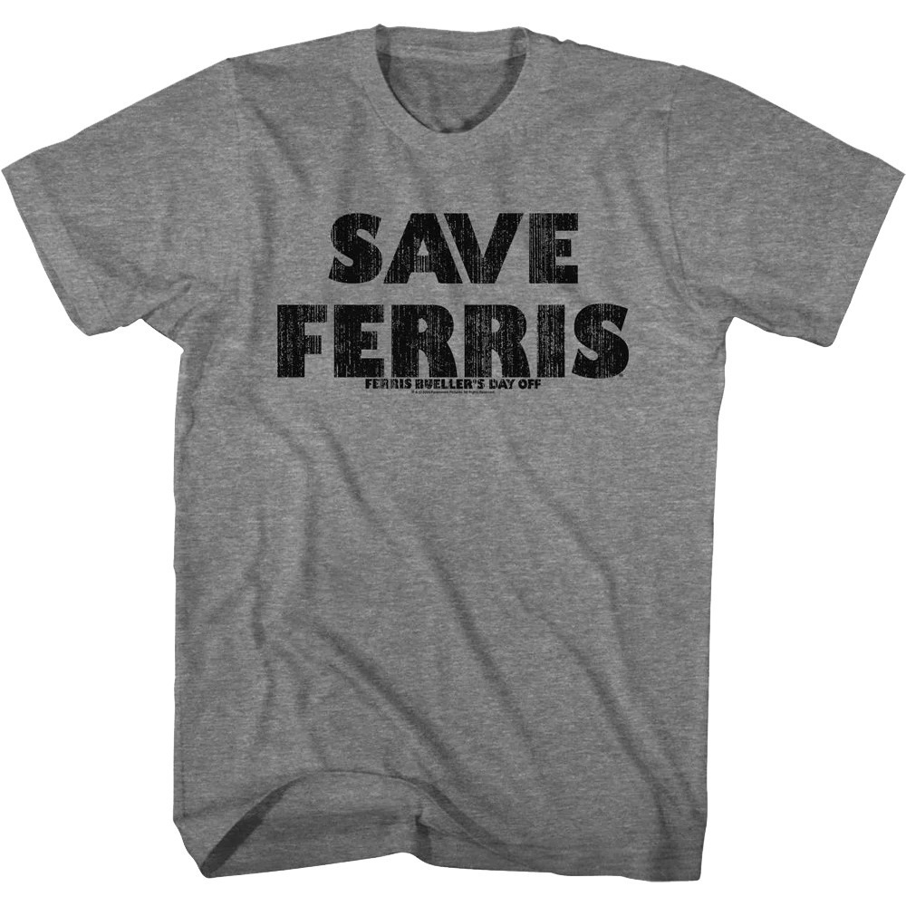 Save Ferris Distressed Ferris Buellers Day Off Tshirt